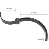 Wood Lathe "S" Bowl Tool Rest 8.5" and 5.2" Diameter Curves with M10x1.5 Thread